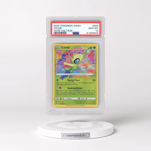 2020 Pokémon Sword & Shield Vivid Voltage #009 Celebi (PSA 10 GEM MINT)