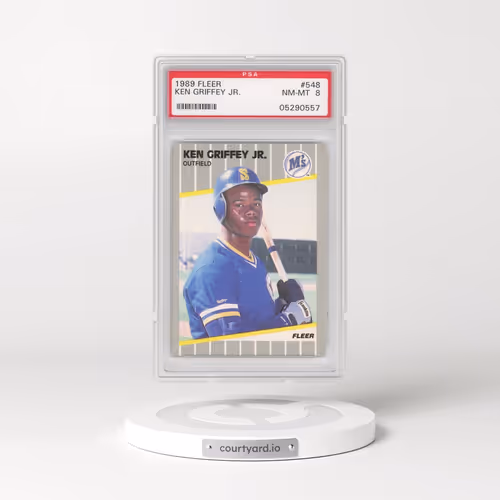 1989 Fleer #548 Ken Griffey Jr (PSA 8 NM-MT)