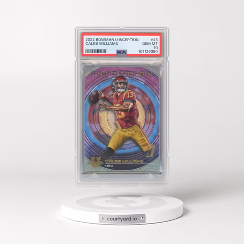 2022 Bowman University Inception #45 Caleb Williams (PSA 10 GEM MINT)