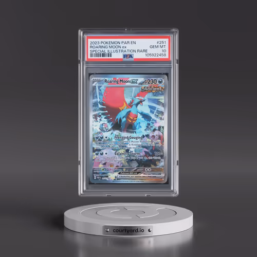 2023 Pokémon Par EN-Paradox Rift #251 Roaring Moon EX - Holo Special Illustration Rare (PSA 10 GEM M