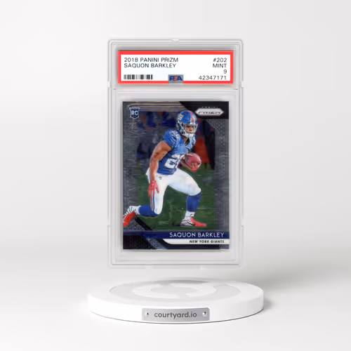 2018 Panini Prizm #202 Saquon Barkley (PSA 9 MINT)