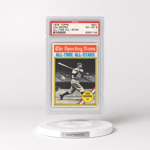 1976 Topps #341 Lou Gehrig - All Time All-Star (PSA 6 EX-MT)