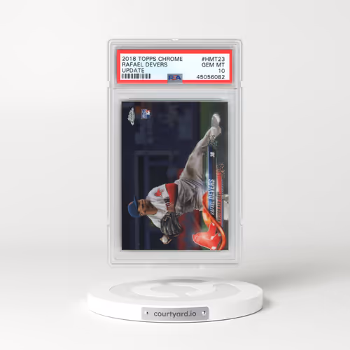 2018 Topps Chrome Update #HMT23 Rafael Devers (PSA 10 GEM MINT)