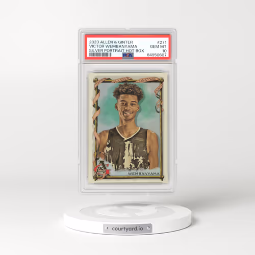 2023 Topps Allen & Ginter #271 Victor Wembanyama - Silver Portrait Hot Box (PSA 10 GEM MINT)