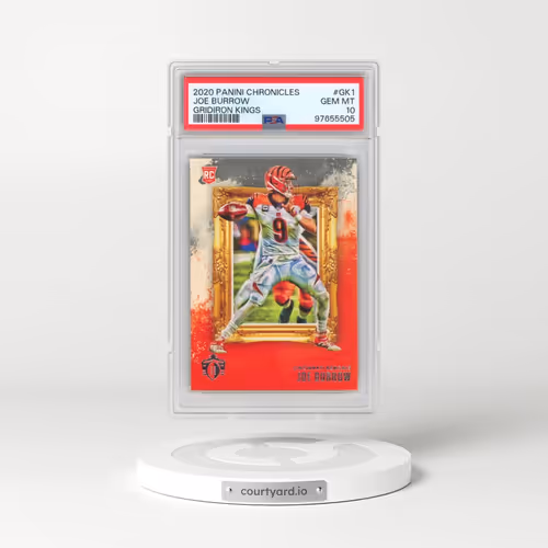 2020 Panini Chronicles Gridiron Kings #GK1 Joe Burrow (PSA 10 GEM MINT)