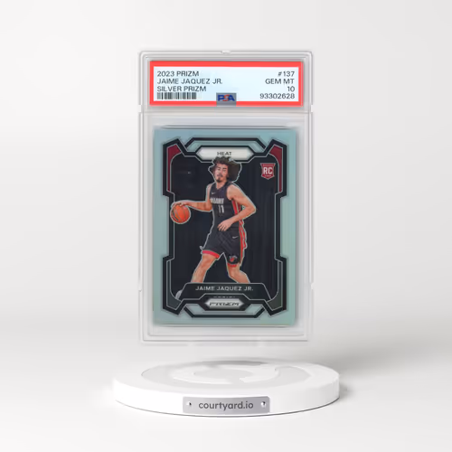 2023 Panini Prizm #137 Jaime Jaquez Jr. - Silver Prizm (PSA 10 GEM MINT)