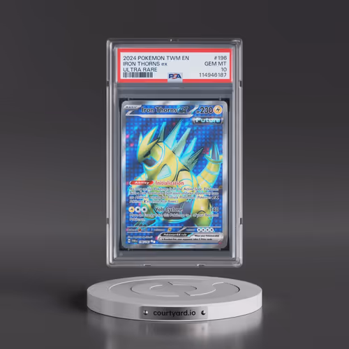 2024 Pokémon Twm EN-Twilight Masquerade #196 Iron Thorns EX - Holo Ultra Rare (PSA 10 GEM MINT)