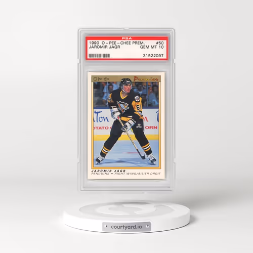 1990 O-Pee-Chee Premier #50 Jaromir Jagr (PSA 10 GEM MINT)