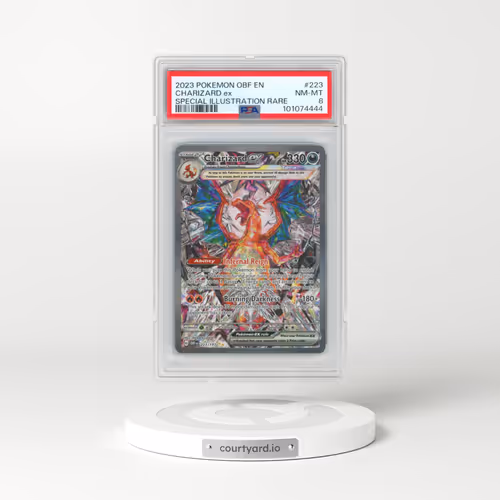 2023 Pokémon Obf EN-Obsidian Flames #223 Charizard EX - Holo Special Illustration Rare (PSA 8 NM-MT)