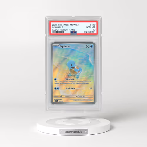2023 Pokémon Mew EN-151 #170 Squirtle - Illustration Rare (PSA 10 GEM MINT)