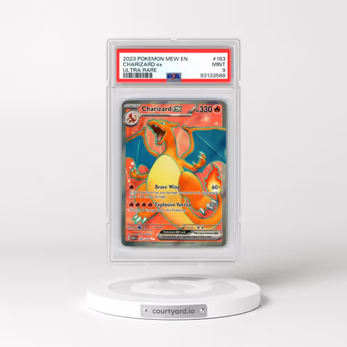 2023 Pokémon Mew EN-151 #183 Charizard EX - Holo Ultra Rare (PSA 9 MINT)