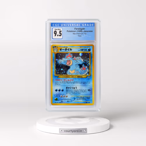 1999 Neo Premium File Feraligatr - No Rarity - Holo (CGC 10 GEM MINT)