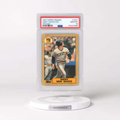 1987 Topps Traded Tiffany #124T Andy Van Slyke (PSA 10 GEM MINT)