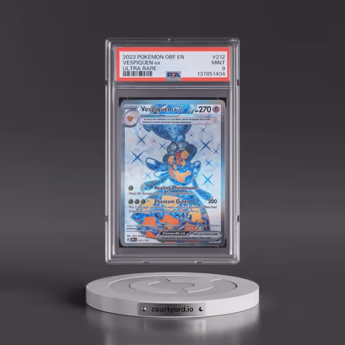 2023 Pokémon Obf EN-Obsidian Flames #212 Vespiquen EX - Holo Ultra Rare (PSA 9 MINT)
