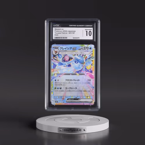 2024 Pokémon Sv8a-Terastal Fest EX #041 Glaceon EX - Holo (CGC 10 GEM MINT)
