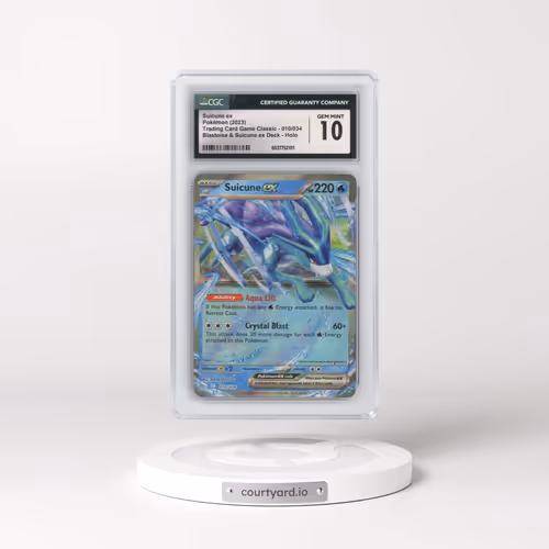 2023 Pokémon Clb-Trading Card Game Classic Blastoise & Suicune EX Deck #010 Suicune EX - Holo (CGC 1