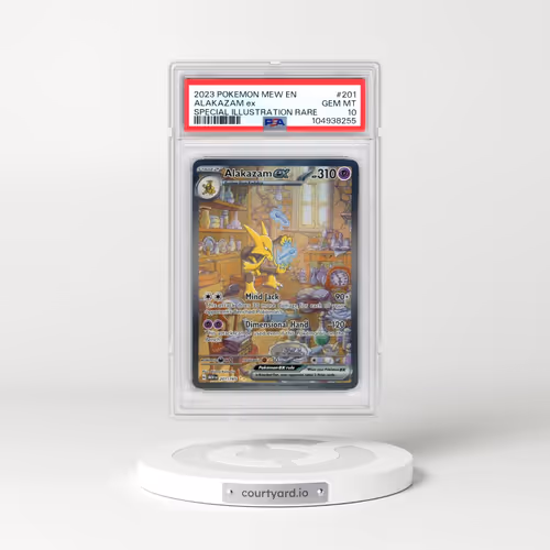 2023 Pokémon Mew EN-151 #201 Alakazam EX - Holo Special Illustration Rare (PSA 10 GEM MINT)