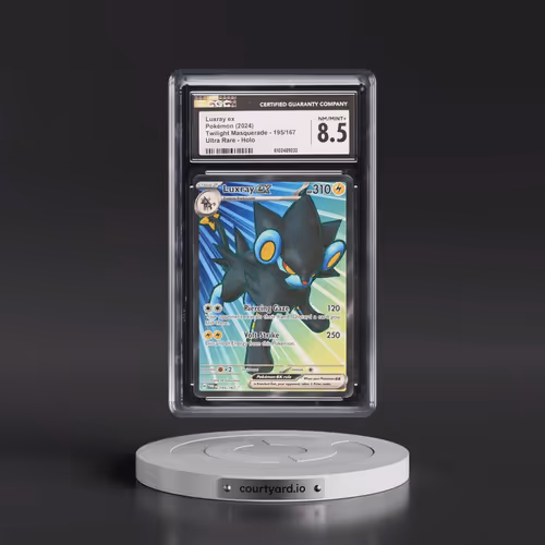 2024 Twilight Masquerade - TWM EN #195/167 Luxray ex - Ultra Rare Holo (CGC 8.5 NM-MT+)