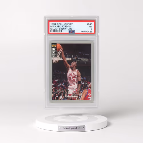 1994 Collector's Choice #240 Michael Jordan - Silver Signature (PSA 7 NM)