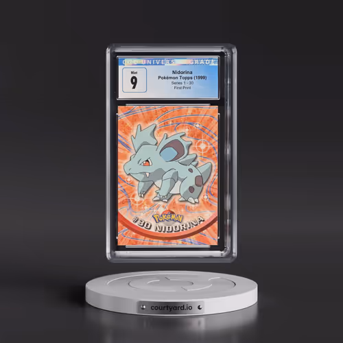1999 Series 1 (Oval Nintendo Seal) #30 Nidorina - First Print (Blue Topps Logo) (CGC 9 MINT)