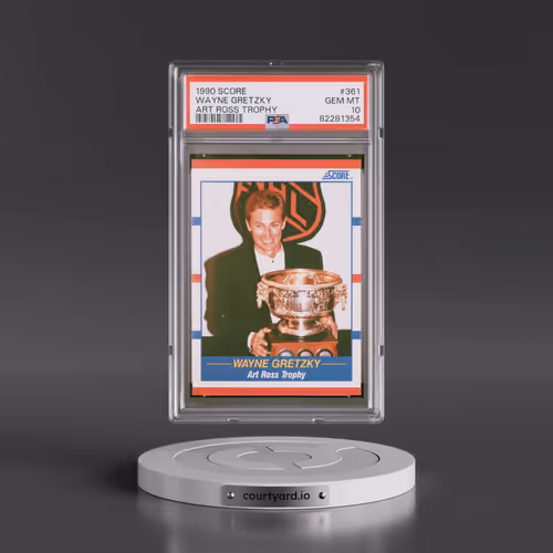 1990 Score #361 Wayne Gretzky - Art Ross Trophy (PSA 10 GEM MINT)