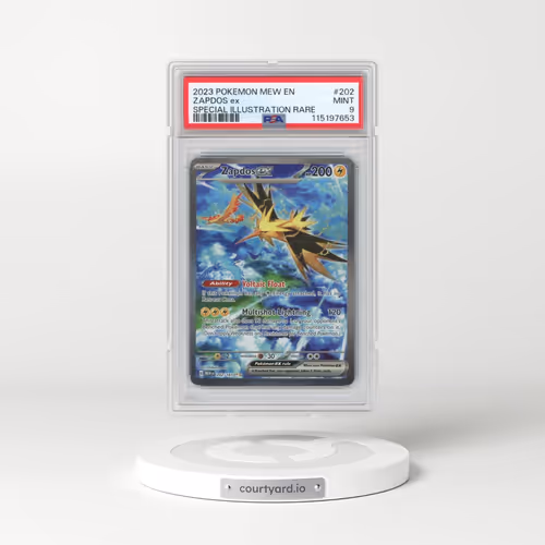 2023 Pokémon Mew EN-151 #202 Zapdos EX - Holo Special Illustration Rare (PSA 9 MINT)