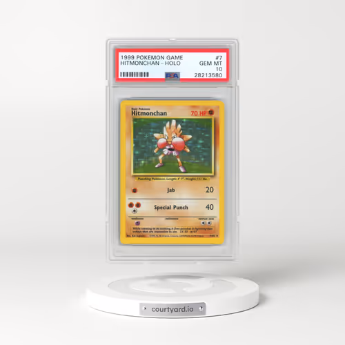 1999 Pokémon Game #7 Hitmonchan - Holo (PSA 10 GEM MINT)