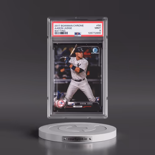 2017 Bowman Chrome #56 Aaron Judge - Batting (PSA 9 MINT)
