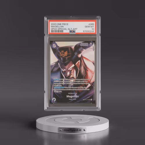 2023 One Piece OP04-Kingdoms of Intrigue #085 Magellan - Special Alternate Art (PSA 10 GEM MINT)