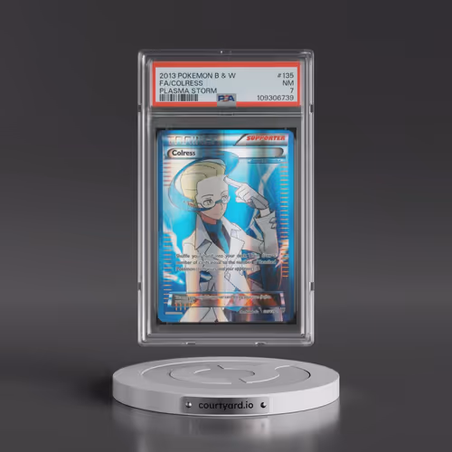 2013 Pokémon Black & White Plasma Storm #135 Colress - Full Art (PSA 7 NM)