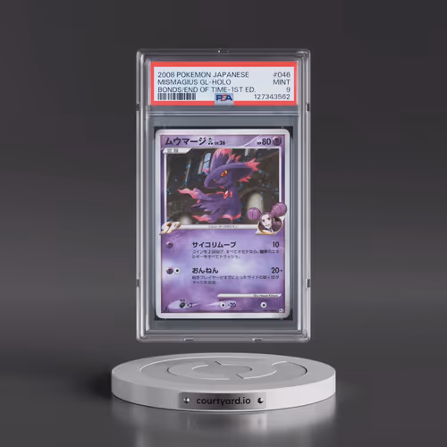 2008 Pokémon Bonds to the End of Time #046 Mismagius GL - 1st Edition Holo (PSA 9 MINT)
