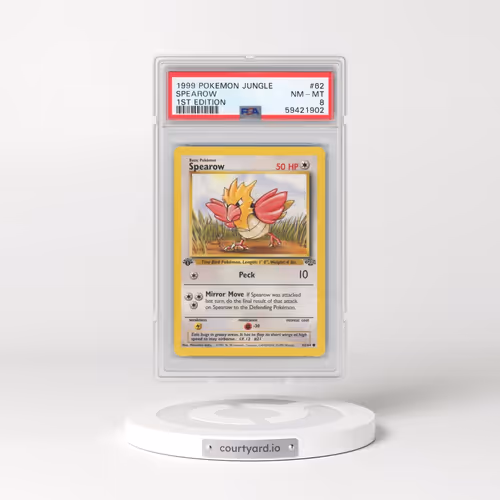 1999 Pokémon Jungle #62 Spearow - 1st Edition (PSA 8 NM-MT)