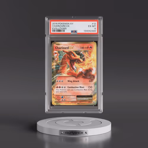 2016 Pokémon XY Evolutions #12 Charizard EX - Holo (PSA 6 EX-MT)
