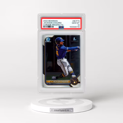 2022 Bowman Chrome Prospects #BCP79 Jackson Chourio (PSA 10 GEM MINT)