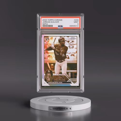 2023 Topps Chrome #209 Jordan Walker - Sepia Refractor (PSA 9 MINT)
