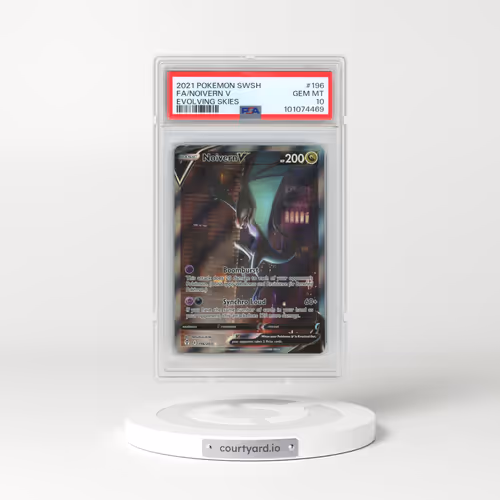 2021 Pokémon Sword & Shield Evolving Skies #196 Noivern V - Holo Full Art (PSA 10 GEM MINT)