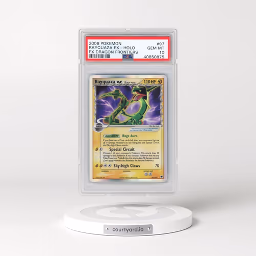 2006 Pokémon EX Dragon Frontiers #97 Rayquaza EX - Holo Holo (PSA 10 GEM MINT)