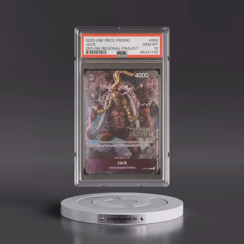 2023 One Piece Promos #008 Jack - Offline Regional Finalist (PSA 10 GEM MINT)