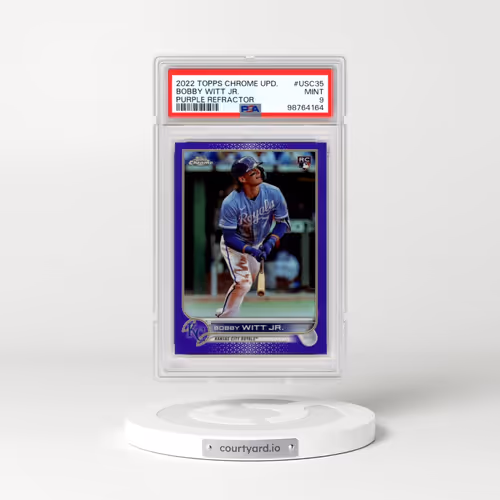 2022 Topps Chrome Update #USC35 Bobby Witt Jr. - Purple Refractor (PSA 9 MINT)