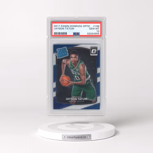 2017 Panini Donruss Optic #198 Jayson Tatum (PSA 10 GEM MINT)