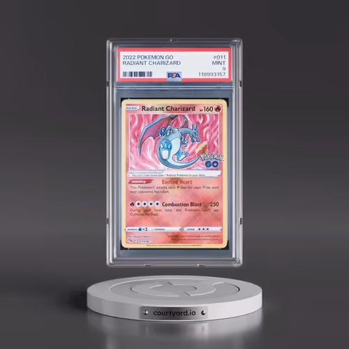 2022 Pokémon Go #011 Radiant Charizard - Holo (PSA 9 MINT)