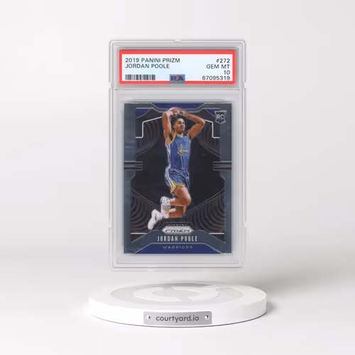 2019 Panini Prizm #272 Jordan Poole (PSA 10 GEM MINT)