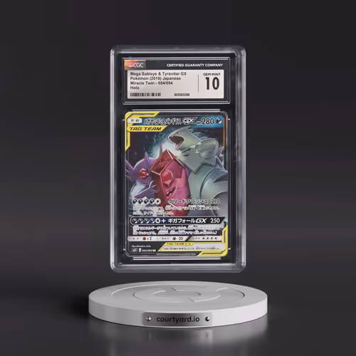 2019 Miracle Twin #054/094 Mega Sableye & Tyranitar GX - Holo (CGC 10 GEM MINT)
