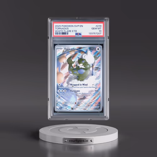 2025 Pokémon Svp EN-SV Black Star Promo #210 Tornadus - White Flare Elite Trainer Box (PSA 10 GEM MI
