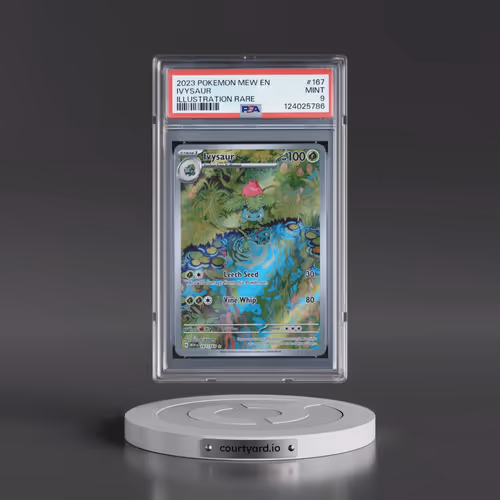 2023 Pokémon Mew EN-151 #167 Ivysaur - Illustration Rare (PSA 9 MINT)