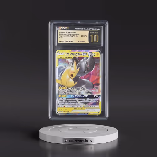 2019 Tag Team GX: Tag All Stars #041/173 Pikachu & Zekrom GX - Holo (CGC 10 PRISTINE)