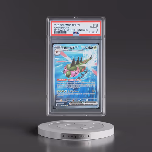 2025 Pokémon Dri EN-Destined Rivals #228 Yanmega EX - Holo Special Illustration Rare (PSA 8 NM-MT)