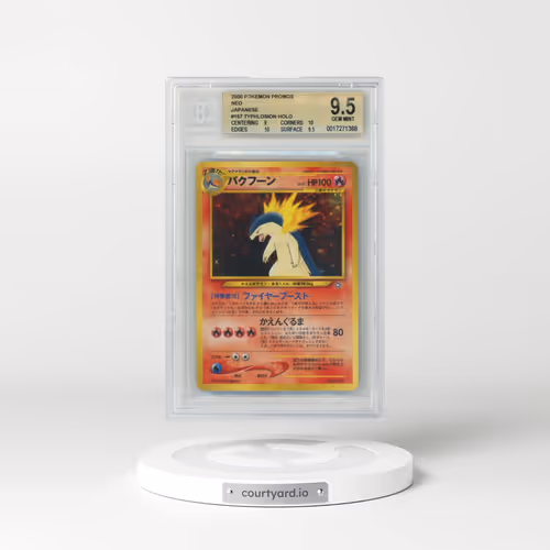 1999 Neo Premium File #157 Typhlosion - No Rarity - Holo (BGS 9.5 GEM MINT)