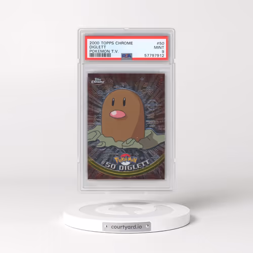 2000 Topps Chrome Pokémon T.V. #50 Diglett (PSA 9 MINT)