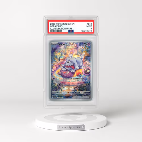 2023 Pokémon Svi EN-Scarlet & Violet #214 Greavard - Illustration Rare (PSA 9 MINT)